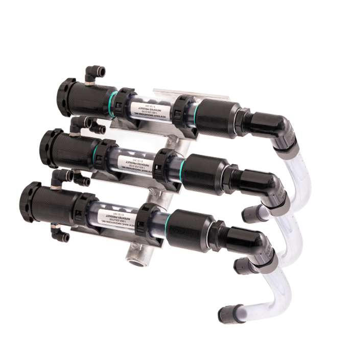 Triple Elephant Ear Set on One Mount – One Side