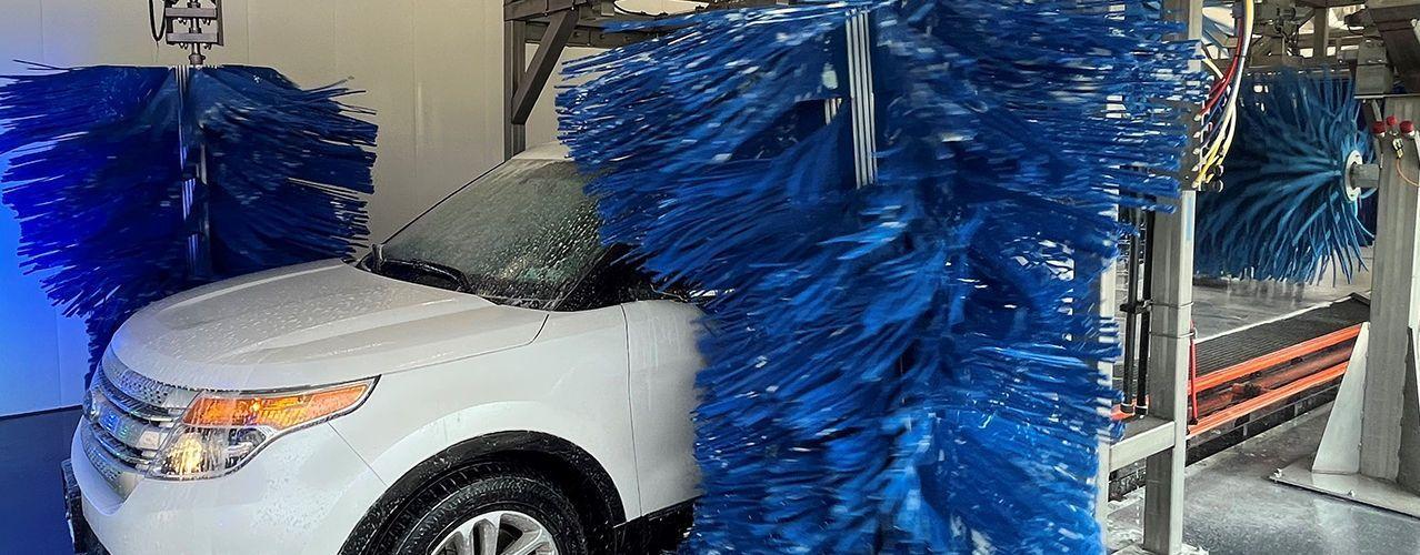 Car wash side wrap washer