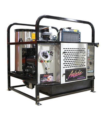 45 HE Series high efficiency gas or diesel driven skid pressure washer